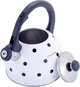 Чайник Kamille Polka Dot Kettle 2л из нержавеющей стали со свистком, в горошек, белый (KM-1070WH) - изображение 2