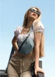 Сумка на пояс бананка Sambag Polo SQS голубой 86123010 - изображение 1