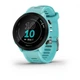 Смарт-часы Garmin Forerunner 55 Aqua (010-02562-12); 1.04" (208x208) MIP / Bluetooth / Wi-Fi, GPS, GLONASS, Galileo, NFC / до 14 дней / 5 ATM / 42 х 42 х 11.6 мм, 37 г / голубой - изображение 1