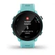 Смарт-часы Garmin Forerunner 55 Aqua (010-02562-12); 1.04" (208x208) MIP / Bluetooth / Wi-Fi, GPS, GLONASS, Galileo, NFC / до 14 дней / 5 ATM / 42 х 42 х 11.6 мм, 37 г / голубой - изображение 3