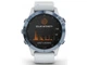 Смарт-часы Garmin Fenix 6 Pro Solar Edition Mineral Blue with Whitestone Band (010-02410-19); 1.3" (260x260) MIP / 32 ГБ встроенной / Bluetooth / Wi-Fi, GPS, GLONASS, Galileo, NFC / до 14 дней / 10 ATM / 47 х 47 х 15.1 мм, 85 г / сине-белый - изображение 3