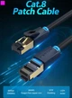 Патч-корд Vention CAT 8 SFTP Ethernet, 0.5 m, Black (IKABD) - изображение 2