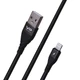 Кабель Veron Braided LV09 USB - Lightning 2.4A (1 метр, чорний) - зображення 2