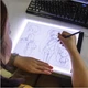LED планшет, светодиодная доска для рисования голубая А3 - изображение 3