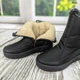 Дутики женские зимние Paolla черные эко кожа с опушкой средней высоты 42 р (27 см) 2632 - изображение 7