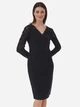 Платье миди осеннее женское Tatuum Periona T2124.413B-999 38 Черное (5900380955226) - изображение 1