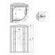 Душовий бокс без піддону 80 на 80 см Lidz Tani SB80x80.SAT.LOW.FR - зображення 2