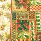 Ткань рогожка Текстерно ш. 150 см новогодняя с колокольчиками, листьями и кромкой пог.м. (1828) - изображение 5