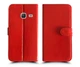 Чохол-книжка Caseshop для Samsung Galaxy J1 mini J105H з натуральної шкіри червоний - зображення 1