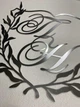 Свадебная монограмма герб с инициалами из зеркального пластика полистирола на заказ Manific Decor - изображение 2