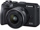 Фотоапарат Canon EOS M6 Mark II + 15-45 IS STM + EVF Kit Black (3611C053) - зображення 1