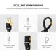 ​Сетевой патч-корд кабель Ugreen Cat 7 Gigabit RJ45 STP Lan Ethernet Cable 2m 11269 black - изображение 3