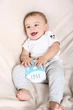 Карточки для фото малышей по месяцам "Baby cards" на УКРАИНСКОМ, фіолетові, набор двухсторонних открыток 12 шт - изображение 4