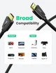 Кабель Ugreen HD118 High-End HDMI Cable Nylon Braid 1m (Black) (6689323) - зображення 3