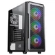 Корпус 2E GAMING HEXAGON (G338) MidT,2xUSB2.0,1xUSB3.0,1x120+3x120ARGB,стекло (бок.пан.),без БП,чер. (2E-G338) - изображение 1