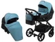 Коляска 2 в 1 Bair Kiwi ECO BK-7/15 блакитний / чорний - зображення 1