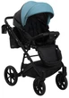 Коляска 2 в 1 Bair Kiwi ECO BK-7/15 блакитний / чорний - зображення 8