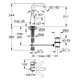 Змішувач для умивальника Grohe Essence New L-Size, хром (32628001) - изображение 12