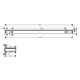 Поличка для душа Hansgrohe Rainfinity Shelf 500 (колір - хром) (26844000) - зображення 2