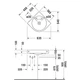 Кутовий умивальник Duravit Architec, з 1 отвором для змішувача (0448450000) - зображення 3
