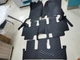 Автомобильные 3D коврики из экокожи комплект в отсек багажника Toyota Land Cruiser Prado 120 (2002-2009) черные - изображение 4