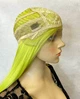 Парик на сетке Lace Wig Super Straight тон LEMON длинный желтый 100 см термостойкое волокно - изображение 5