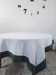 Льняная скатерть молочная с зелёным 150 x 250 см - linen island (132562) - изображение 2