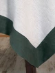 Льняная скатерть молочная с зелёным 150 x 250 см - linen island (132562) - изображение 3