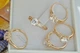 Кольцо Xuping Jewelry три полосы держат фианит 7 мм р16 золотистое - изображение 2