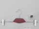Вешалка Hanger WD 35 см для брюк и юбок металлическая с прищепками с вставкой из дерева цвета вишни - изображение 1