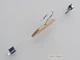 Вешалка Hanger WD 35 см для брюк и юбок металлическая с прищепками с вставкой из светлого дерева - изображение 3
