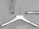 Плечики вешалки Hanger 45 см пластмассовые широкие под дерево серебристые - изображение 1