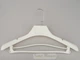 Плечики вешалки Hanger TZP8822 43 см белого цвета пластмассовые с ребристым плечом - изображение 2