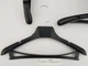 Плечики вешалки Hanger TZP8821 38 см пластмассовые с ребристым плечом черные - изображение 1