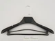 Плечики вешалки Hanger TZP8822 43 см черного цвета пластмассовые с ребристым плечом - изображение 2