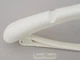Плечики вешалки Hanger TZP8821 38 см пластмассовые с ребристым плечом белые - изображение 3
