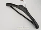 Плечики вешалки Hanger TZP8822 43 см черного цвета пластмассовые с ребристым плечом - изображение 4