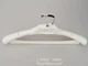 Плечики вешалки Hanger TZP8821 38 см пластмассовые с ребристым плечом белые - изображение 5