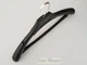 Плечики вешалки Hanger TZP8822 43 см черного цвета пластмассовые с ребристым плечом - изображение 6