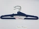 Набор 3 шт плечики вешалки Hanger KPL41 41 см синего цвета бархатные флокированные - изображение 3