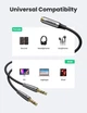 ​Аудио кабель сплиттер разветвитель Ugreen 3.5 mm female to 2×3.5 mm male cable 50255 black/grey - зображення 3