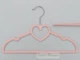 Набор 5 шт детские плечики Hangers Сердечко 32 см розовые бархатные флокированные - изображение 4