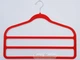 Многоярусные плечики вешалка Hanger 45 см бархатные красного цвета - изображение 1