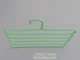 Многоярусная вешалка плечики Hanger MZP для брюк пластмассовые на 5 ярусов зеленого цвета - изображение 3