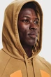 Чоловіче гірчичне худо UA Rival Fleece Big Logo HD Under Armour LG 1357093-277 - зображення 4