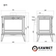 Піч камін чугунний KAWMET Premium S11 (8,5 kW) - зображення 10
