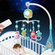 Музыкальный мобиль на кроватку Baby Bell Moon 3 в 1 с ночником, проектором и пультом управления бирюзовый - изображение 2