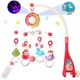Музыкальный мобиль на кроватку Baby Bell Moon 3 в 1 с ночником, проектором и пультом управления малиновый - изображение 4