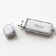 USB флешка кожаная белая на 8Гб и коробка подарочная Поздравительная LSite(NLZ1white) - изображение 3