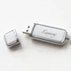 USB флешка кожаная белая на 8Гб и коробка подарочная Любимому LSite(NLZ1grey) - изображение 3